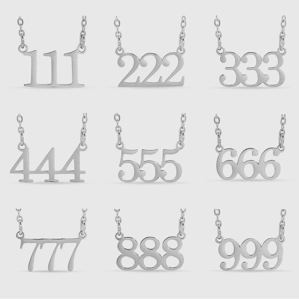 ‘444’ - Stainless Steel Angel Number Necklace